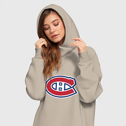Женское худи-платье Montreal Canadiens, цвет: миндальный — фото 2