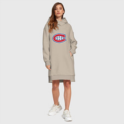 Женское худи-платье Montreal Canadiens, цвет: миндальный — фото 2