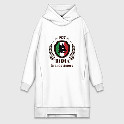Женское худи-платье AS Roma: Grande Amore, цвет: белый