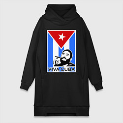 Женская толстовка-платье Fidel: Viva, Cuba!