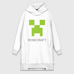 Женская толстовка-платье Minecraft logo grey