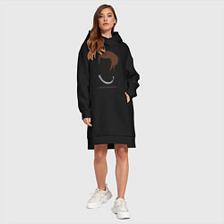 Женское худи-платье SKAM: Christoffer Schistad, цвет: черный — фото 2