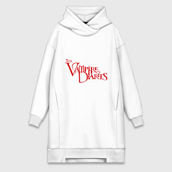 Женское худи-платье The Vampire Diaries, цвет: белый