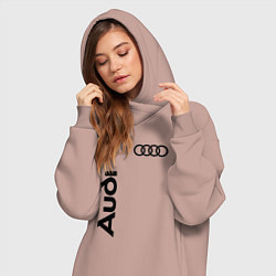 Женское худи-платье Audi Style, цвет: пыльно-розовый — фото 2