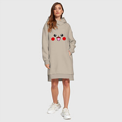 Женское худи-платье Happy Pikachu, цвет: миндальный — фото 2