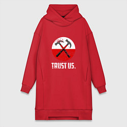 Женская толстовка-платье Trust us