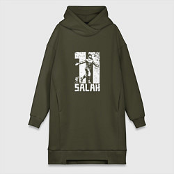 Женское худи-платье Salah 11 цвета хаки — фото 1