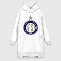 Женское худи-платье Inter FC, цвет: белый