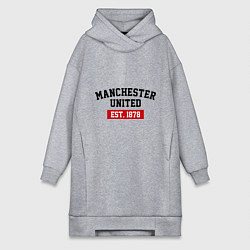 Женская толстовка-платье FC Manchester United Est. 1878