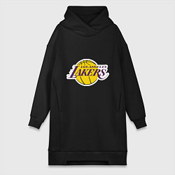 Женское худи-платье LA Lakers, цвет: черный