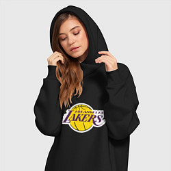 Женское худи-платье LA Lakers, цвет: черный — фото 2