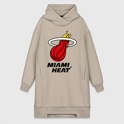 Женская толстовка-платье Miami Heat-logo