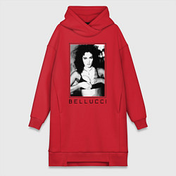 Женское худи-платье Monica Bellucci: Black, цвет: красный