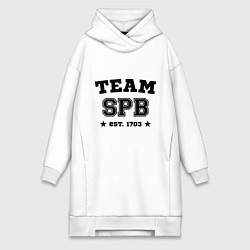 Женское худи-платье Team SPB est. 1703, цвет: белый