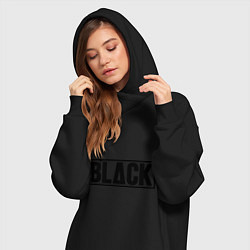 Женское худи-платье BLACK, цвет: черный — фото 2