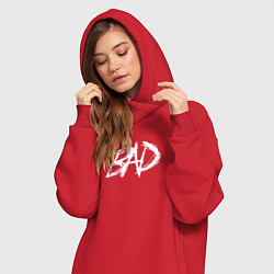 Женское худи-платье XXXTentacion: BAD, цвет: красный — фото 2