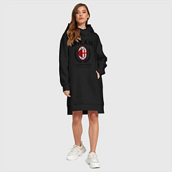 Женское худи-платье Milan: I Rossoneri, цвет: черный — фото 2