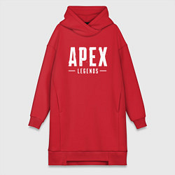 Женское худи-платье Apex Legends, цвет: красный
