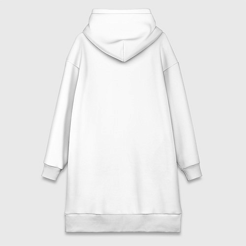 Женская толстовка-платье Marshmello Style / Белый – фото 2