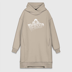 Женское худи-платье DED SEC, цвет: миндальный