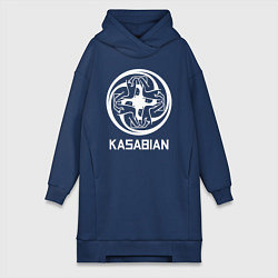 Женское худи-платье Kasabian: Symbol, цвет: тёмно-синий
