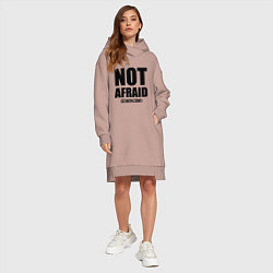 Женское худи-платье Not Afraid, цвет: пыльно-розовый — фото 2