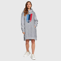 Женское худи-платье BMW motosport, цвет: меланж — фото 2