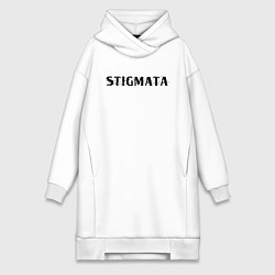Женское худи-платье Stigmata, цвет: белый