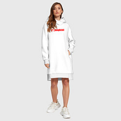 Женское худи-платье LIMP BIZKIT, цвет: белый — фото 2