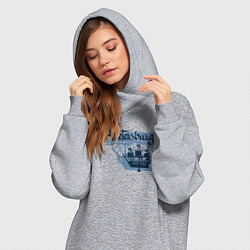 Женское худи-платье St'Petersburg, цвет: меланж — фото 2