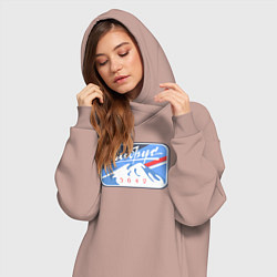 Женское худи-платье Эльбрус 5642, цвет: пыльно-розовый — фото 2