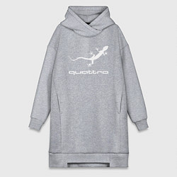 Женское худи-платье AUDI, цвет: меланж