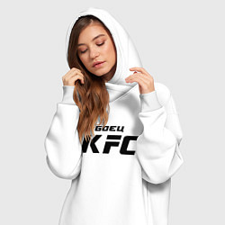 Женское худи-платье Боец KFC, цвет: белый — фото 2