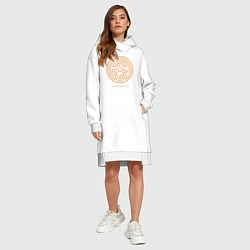 Женское худи-платье Westworld labyrinth, цвет: белый — фото 2