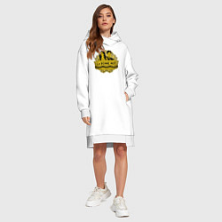 Женское худи-платье LA BONNE NUIT, цвет: белый — фото 2