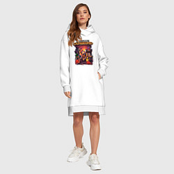 Женское худи-платье Minecraft Dungeons, цвет: белый — фото 2