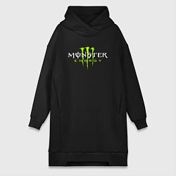 Женское худи-платье MONSTER ENERGY, цвет: черный