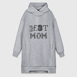 Женская толстовка-платье Лучшая мама - best mom