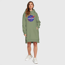 Женское худи-платье IMPOSTOR NASA, цвет: авокадо — фото 2