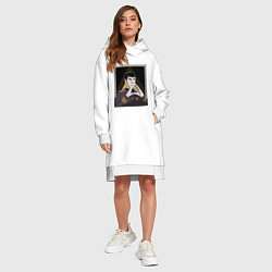 Женское худи-платье Spock Z, цвет: белый — фото 2