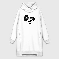 Женское худи-платье Панда, цвет: белый
