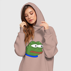 Женское худи-платье Pepe MonkaS, цвет: пыльно-розовый — фото 2