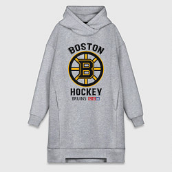 Женское худи-платье BOSTON BRUINS NHL, цвет: меланж