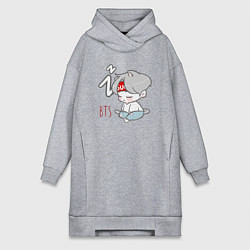 Женская толстовка-платье BTS sleep