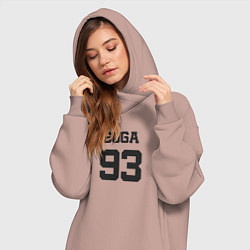 Женское худи-платье BTS - Suga 93, цвет: пыльно-розовый — фото 2
