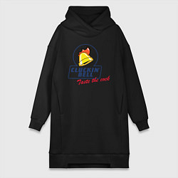 Женское худи-платье CLUCKIN BELL GTA, цвет: черный