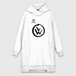 Женское худи-платье Volkswagen, цвет: белый