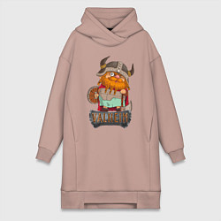 Женское худи-платье Valheim, цвет: пыльно-розовый