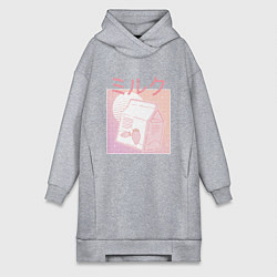 Женская толстовка-платье Vaporwave Strawberry Milk