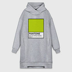 Женское худи-платье Shrek: Pantone Color, цвет: меланж